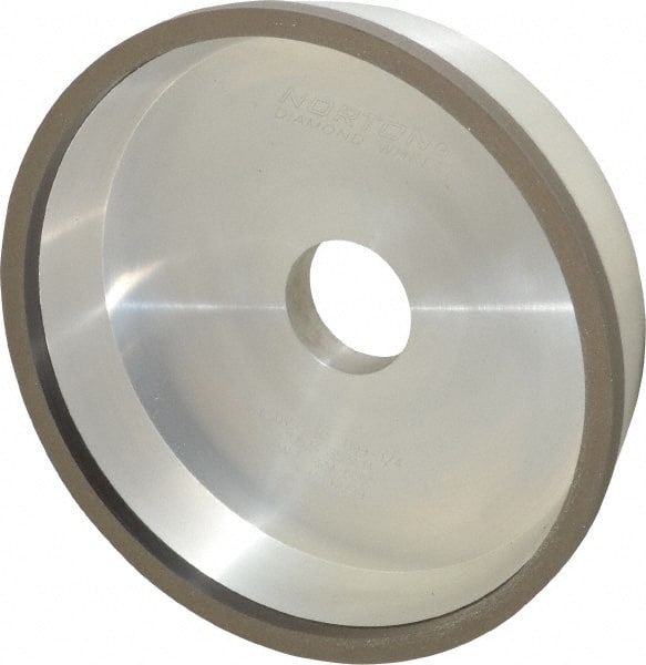 Norton - 6" Diam, 1-1/4" Hole Size, 1-1/2" Overall Thickness, 150 Grit, Type 11 Tool & Cutter Grinding Wheel - Very Fine Grade, Diamond, Resinoid Bond - Exact Tooling