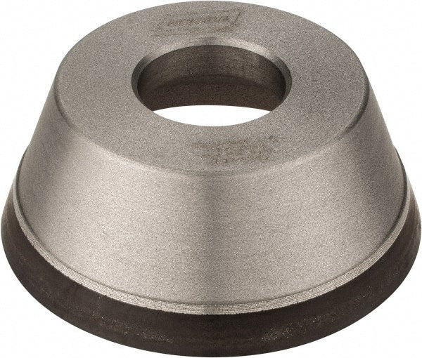 Norton - 3-3/4" Diam, 1-1/4" Hole Size, 1-1/2" Overall Thickness, 120 Grit, Type 11 Tool & Cutter Grinding Wheel - Fine Grade, CBN, Resinoid Bond - Exact Tooling