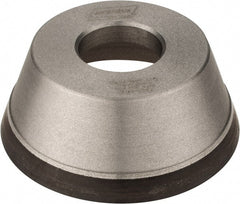 Norton - 3-3/4" Diam, 1-1/4" Hole Size, 1-1/2" Overall Thickness, 120 Grit, Type 11 Tool & Cutter Grinding Wheel - Fine Grade, CBN, Resinoid Bond - Exact Tooling