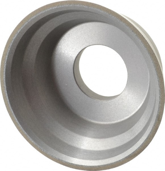 Norton - 3-3/4" Diam, 1-1/4" Hole Size, 1-1/2" Overall Thickness, 150 Grit, Type 11 Tool & Cutter Grinding Wheel - Very Fine Grade, CBN, Resinoid Bond - Exact Tooling