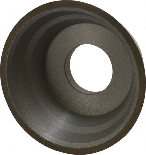 Norton - 3-3/4" Diam, 1-1/4" Hole Size, 1-1/2" Overall Thickness, 150 Grit, Type 11 Tool & Cutter Grinding Wheel - Very Fine Grade, CBN, Resinoid Bond - Exact Tooling