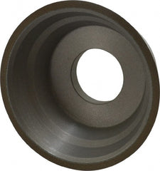 Norton - 3-3/4" Diam, 1-1/4" Hole Size, 1-1/2" Overall Thickness, 150 Grit, Type 11 Tool & Cutter Grinding Wheel - Very Fine Grade, CBN, Resinoid Bond - Exact Tooling