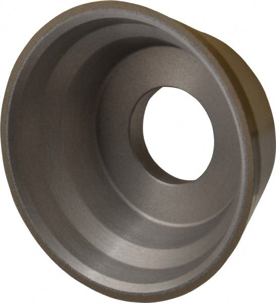 Norton - 3-3/4" Diam, 1-1/4" Hole Size, 1-1/2" Overall Thickness, 150 Grit, Type 11 Tool & Cutter Grinding Wheel - Very Fine Grade, Diamond, Resinoid Bond - Exact Tooling
