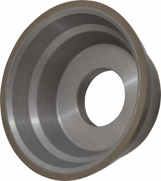 Norton - 3-3/4" Diam, 1-1/4" Hole Size, 1-1/2" Overall Thickness, 150 Grit, Type 11 Tool & Cutter Grinding Wheel - Very Fine Grade, Diamond, Resinoid Bond - Exact Tooling