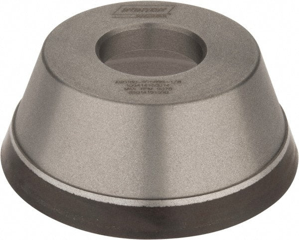 Norton - 3-3/4" Diam, 1-1/4" Hole Size, 1-1/2" Overall Thickness, 180 Grit, Type 11 Tool & Cutter Grinding Wheel - Very Fine Grade, Diamond, Resinoid Bond - Exact Tooling