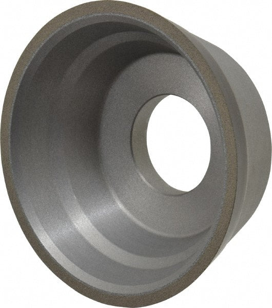 Norton - 3-3/4" Diam, 1-1/4" Hole Size, 1-1/2" Overall Thickness, 100 Grit, Type 11 Tool & Cutter Grinding Wheel - Fine Grade, Diamond, Resinoid Bond - Exact Tooling