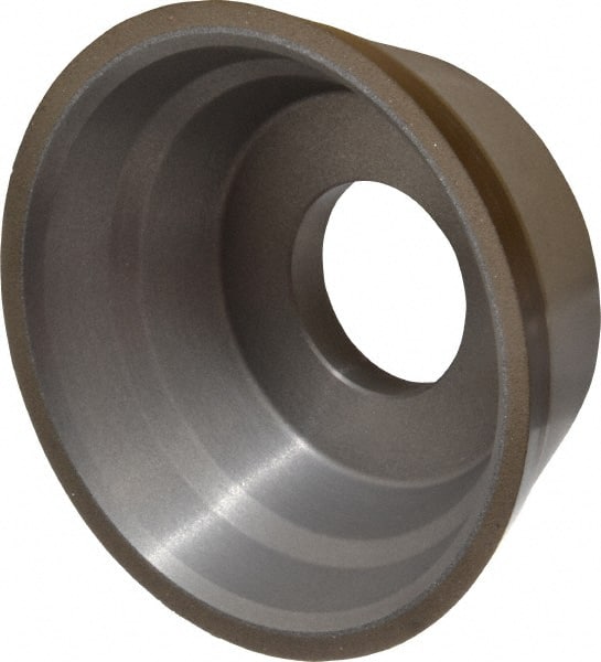 Norton - 3-3/4" Diam, 1-1/4" Hole Size, 1-1/2" Overall Thickness, 120 Grit, Type 11 Tool & Cutter Grinding Wheel - Fine Grade, Diamond, Resinoid Bond - Exact Tooling