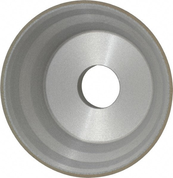 Norton - 5" Diam, 1-1/4" Hole Size, 1-3/4" Overall Thickness, 120 Grit, Type 11 Tool & Cutter Grinding Wheel - Fine Grade, CBN, Resinoid Bond - Exact Tooling