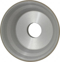 Norton - 5" Diam, 1-1/4" Hole Size, 1-3/4" Overall Thickness, 120 Grit, Type 11 Tool & Cutter Grinding Wheel - Fine Grade, CBN, Resinoid Bond - Exact Tooling