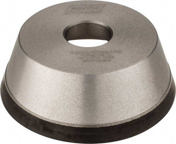 Norton - 5" Diam, 1-1/4" Hole Size, 1-3/4" Overall Thickness, 120 Grit, Type 11 Tool & Cutter Grinding Wheel - Fine Grade, Diamond, Resinoid Bond - Exact Tooling
