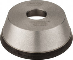 Norton - 5" Diam, 1-1/4" Hole Size, 1-3/4" Overall Thickness, 120 Grit, Type 11 Tool & Cutter Grinding Wheel - Fine Grade, Diamond, Resinoid Bond - Exact Tooling