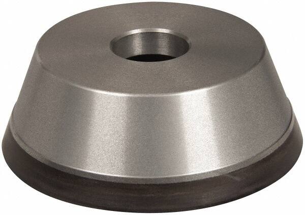 Norton - 5" Diam, 1-1/4" Hole Size, 1-3/4" Overall Thickness, 220 Grit, Type 11 Tool & Cutter Grinding Wheel - Very Fine Grade, Diamond, Resinoid Bond - Exact Tooling