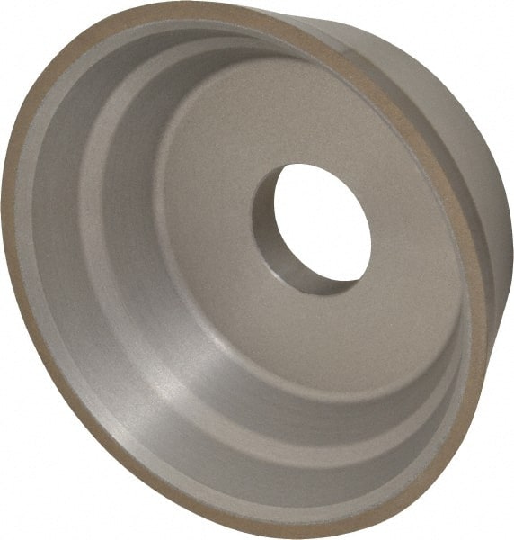 Norton - 5" Diam, 1-1/4" Hole Size, 1-3/4" Overall Thickness, 100 Grit, Type 11 Tool & Cutter Grinding Wheel - Fine Grade, Diamond, Resinoid Bond - Exact Tooling