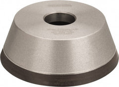 Norton - 5" Diam, 1-1/4" Hole Size, 1-3/4" Overall Thickness, 180 Grit, Type 11 Tool & Cutter Grinding Wheel - Very Fine Grade, Diamond, Resinoid Bond - Exact Tooling