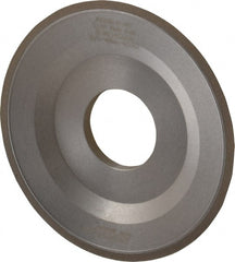 Norton - 4" Diam, 1-1/4" Hole Size, 1/2" Overall Thickness, 120 Grit, Type 12 Tool & Cutter Grinding Wheel - Fine Grade, CBN, Resinoid Bond - Exact Tooling
