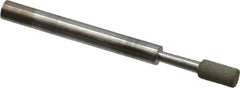 Norton - 1/8" Head Diam x 1/4" Head Thickness Diamond (Abrasive) Grinding Pin - 1/8" Shank Diam x 1-1/2" Shank Length, Very Fine Grade, 220 Grit - Exact Tooling