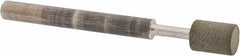 Norton - 3/16" Head Diam x 1/4" Head Thickness Diamond (Abrasive) Grinding Pin - 1/8" Shank Diam x 1-1/2" Shank Length, Fine Grade, 100 Grit - Exact Tooling