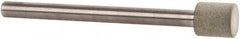 Norton - 1/4" Head Diam x 1/4" Head Thickness Diamond (Abrasive) Grinding Pin - 1/8" Shank Diam x 1-1/2" Shank Length, Fine Grade, 100 Grit - Exact Tooling