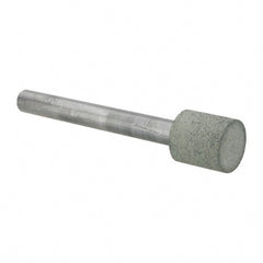 Norton - 1/2" Head Diam x 1/2" Head Thickness CBN Grinding Pin - 1/4" Shank Diam x 2-1/4" Shank Length, Fine Grade, 100 Grit - Exact Tooling
