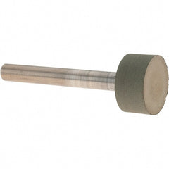 Norton - 3/4" Head Diam x 3/8" Head Thickness Diamond (Abrasive) Grinding Pin - 1/4" Shank Diam x 1-1/2" Shank Length, Very Fine Grade, 150 Grit - Exact Tooling