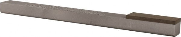 Norton - Coarse, 1" Length of Cut, Single End Diamond Hone - 10/20 Micron, 3/8" Wide x 1/4" High x 4" OAL - Exact Tooling