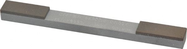 Norton - Fine & Very Fine, 1" Length of Cut, Double End Diamond Hone - 120 & 220 Grit, 3/8" Wide x 1/4" High x 4" OAL - Exact Tooling