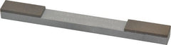 Norton - Fine & Very Fine, 1" Length of Cut, Double End Diamond Hone - 120 & 220 Grit, 3/8" Wide x 1/4" High x 4" OAL - Exact Tooling