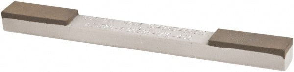 Norton - Extra Fine & Super Fine, 1" Length of Cut, Double End Diamond Hone - 320 & 400 Grit, 3/8" Wide x 1/4" High x 4" OAL - Exact Tooling