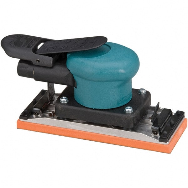 Dynabrade - 13 CFM Air Consumption, Palm Air Orbital Sander - Rectangular Pad, - Exact Tooling