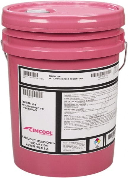 Cimcool - Cimstar 40B, 5 Gal Pail Cutting & Grinding Fluid - Semisynthetic - Exact Tooling