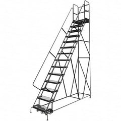 TRI-ARC - Rolling & Wall Mounted Ladders & Platforms Type: Rolling Warehouse Ladder Style: Rolling Platform Ladder - Exact Tooling