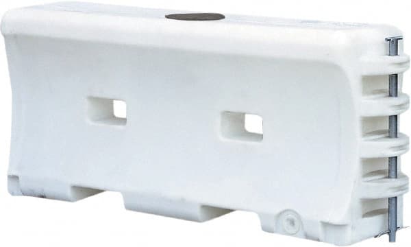 VizCon - 32" High x 6' Max Width Barrier - Low Density Polyethylene, White - Exact Tooling