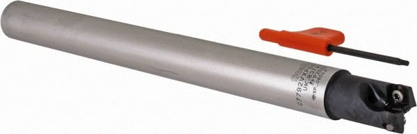 Kennametal - 5/8" Cutting Diam, 5/8" Shank Diam, Straight Shank Indexable Copy End Mill - 2 Inserts, XPLT0603 Insert, C7792VXP06CA.62Z2R5.5 Toolholder - Exact Tooling