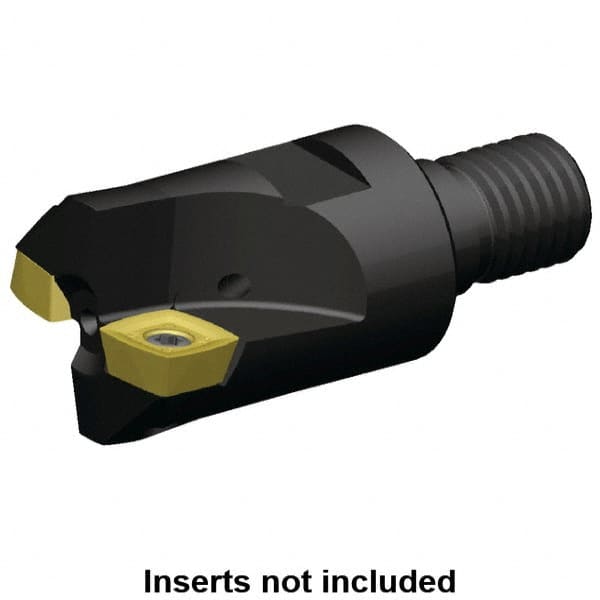 Kennametal - 1-1/4" Cutting Diam, Modular Connection Indexable Copy End Mill - 2 Inserts, XDLT1205 Insert, A7792VXD12SA1.25Z02R2 Toolholder - Exact Tooling