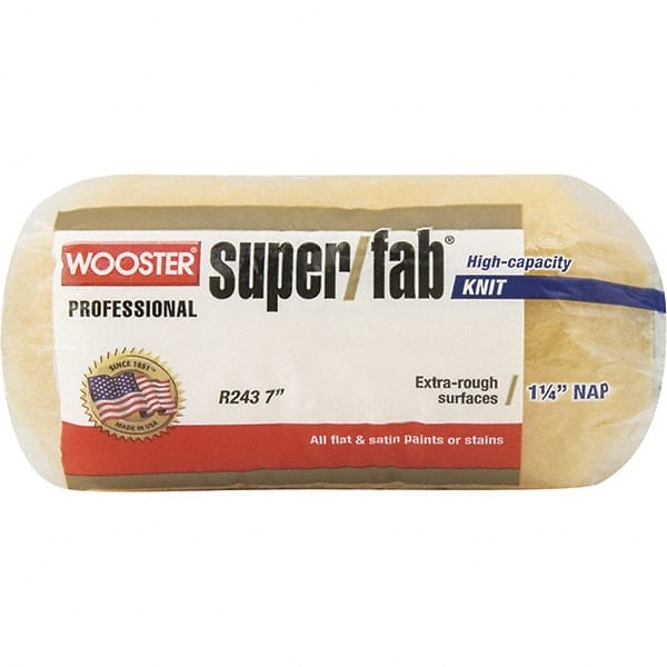 Wooster Brush - 1-1/4" Nap, 7" Wide Paint Roller - Extra-Rough Texture, Synthetic Knit - Exact Tooling