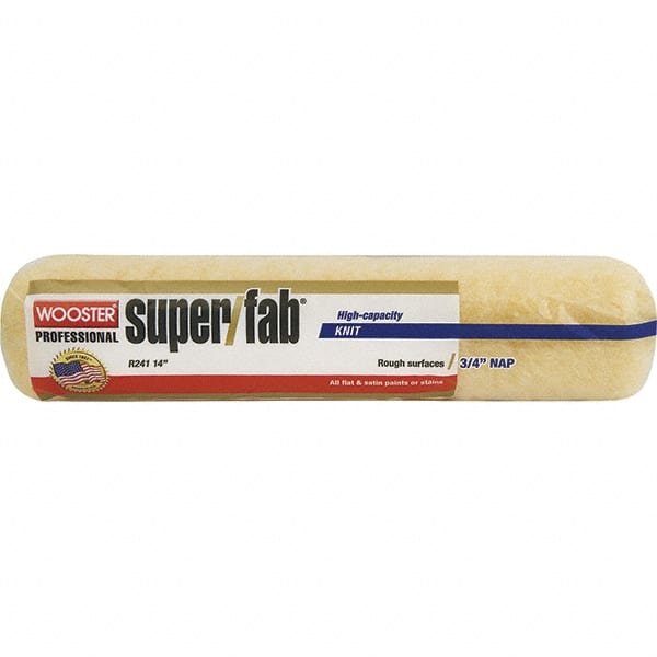 Wooster Brush - 3/4" Nap, 14" Wide Paint Roller - Semi-Rough to Rough Texture, Synthetic Knit - Exact Tooling