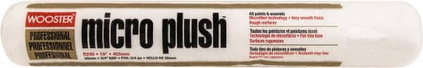 Wooster Brush - 3/4" Nap, 18" Wide Paint Roller - Semi-Rough to Rough Texture, Microfiber - Exact Tooling
