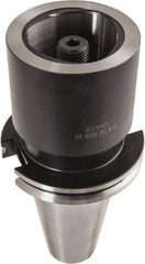 Iscar - C8 System Size, CAT50 Taper, Modular Tool Holding System Adapter - 3-15/16" Projection, 80mm Body Diam, Through Coolant - Exact Tooling