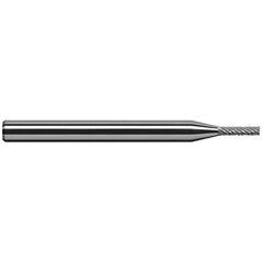Harvey Tool - 3/32" Cut Diam, 1/8" Shank Diam, Solid Carbide Double Cut Square Burr - Exact Tooling