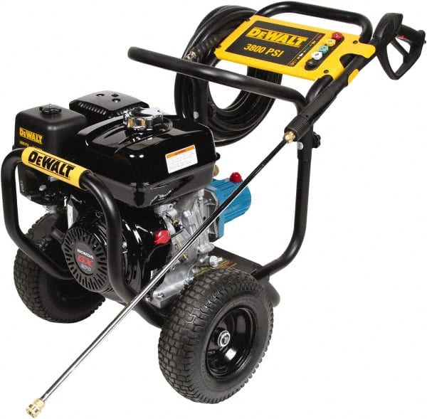 DeWALT - Gas, 8.5 hp, 3,800 psi, 3.5 GPM, Cold Water Pressure Washer - CAT Triplex, 50' x 3/8" Hose - Exact Tooling