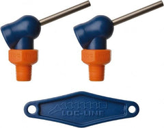 Loc-Line - 1/8" Hose Inside Diam, High-Pressure Coolant Hose Nozzle - NPT, for Use with Loc-Line Modular Hose System, 2 Pieces - Exact Tooling