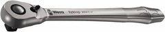 Wera - 1/2" Drive Slim Line Head Quick-Release Ratchet - Satin Finish, 281mm OAL, 76 Gear Teeth, Ergonomic Handle, Reversible Head - Exact Tooling