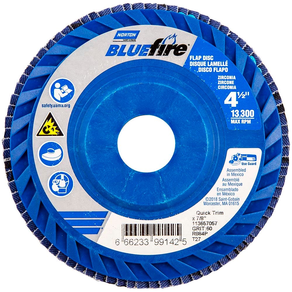 Norton - Flap Discs Abrasive Type: Coated Flap Disc Type: Type 27 - Exact Tooling