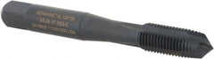 Kennametal - 3/8-24, 3 Flute, Oxide Finish, Vanadium High Speed Steel Spiral Point Tap - Plug Chamfer, Right Hand Thread, 2-15/16" OAL, 19.1mm Thread Length, 9.68mm Shank Diam, Series GOtap - Exact Tooling
