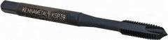 Kennametal - M5x0.80, 2 Flute, Oxide Finish, Vanadium High Speed Steel Spiral Point Tap - Plug Chamfer, Right Hand Thread, 2-3/8" OAL, 12.7mm Thread Length, 4.93mm Shank Diam, 6H Class of Fit, Series GOtap - Exact Tooling