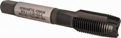 Kennametal - M16x1.50, 3 Flute, TiN/CrC/C Finish, Vanadium High Speed Steel Spiral Point Tap - Plug Chamfer, Right Hand Thread, 3-13/16" OAL, 27.7mm Thread Length, 12.19mm Shank Diam, Series GOtap - Exact Tooling