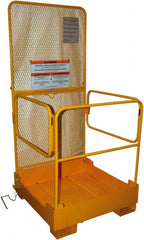 Vestil - 89" Platform - Forklift Work Platform, 600 Lb Capacity, 89-1/2" Platform Height, 37" Base Width x 38" Base Depth - Exact Tooling
