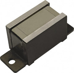 Mag-Mate - 120 Max Pull Force Lb, 3-1/4" Long x 1-1/4" Wide x 1-3/8" Thick, End Mount, Ceramic Fixture Magnet - 480°F Max Operating Temp, Grade 8 Ceramic, Steel Housing - Exact Tooling