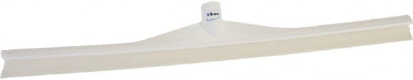Vikan - 27.56" Rubber Blade Floor Squeegee - Single Edge, White, Plastic Holder - Exact Tooling