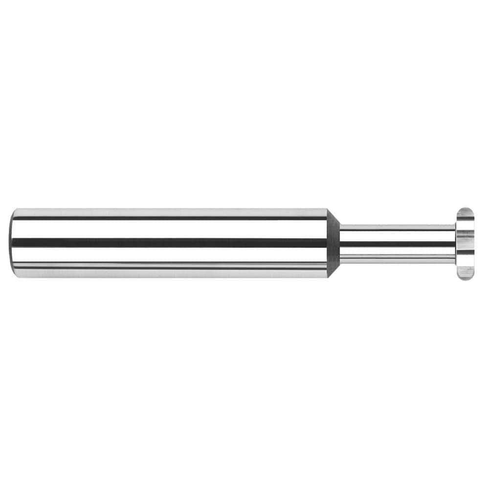 Harvey Tool - 5/8" Cut Diam, 0.0938" Cut Width, 5/8" Shank, Straight-Tooth Woodruff Keyseat Cutter - Exact Tooling